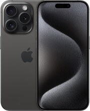 Apple iPhone 15 Pro - 5G smartphone - dual-SIM / Internal Memory 128 GB - OLED-skärm - 6.1" - 2556 x 1179 pixlar (120 Hz) - 3 st. bakre kameror 48 MP