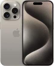 Apple iPhone 15 Pro - 5G smartphone - dual-SIM / Internal Memory 128 GB - OLED-skärm - 6.1" - 2556 x 1179 pixlar (120 Hz) - 3 st. bakre kameror 48 MP