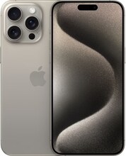 Apple iPhone 15 Pro Max - 5G smartphone - dual-SIM / Internal Memory 256 GB - OLED-skärm - 6.7" - 2796 x 1290 pixels (120 Hz) - 3 st. bakre kameror 4