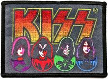 Kiss Logotyp, ansikten och ikoner på strykjärn