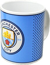 Manchester City FC Officiell Fade Ceramic Football Crest Mug