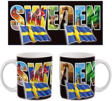 Mugg med text Sweden