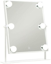 UNIQ sminkspegel med belysning - hollywood spegel - makeup spegel -make up spegel med lys - vit - dimbar med tre ljuslägen