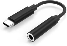 USB-C till 3.5mm Adapter -Samsung hörlursadapter ( S20, S21, S22, S23 m.fl ) SVART