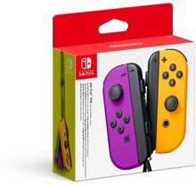 Nintendo Switch Joy-Con Controller Pair - Neon Purple (L) Neon Orange (R) (Nintendo Switch)