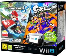 Premium Pack Wii U + Mario Kart 8 förinstallerad + Splatoon (i nedladdningskod)- REFURBISHED