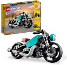 LEGO® Creator 3-i-1 31135 vintage motorcykel, klassisk och gatubilsleksak, med Dragster