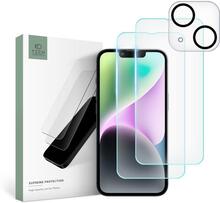 Tech-Protect iPhone 14 3-PACK Skärmskydd/Linsskydd