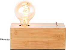 BRILLIANT Armena bordslampa träfärgade inomhuslampor, bordslampor, -dekorativ | 1x A60, E27, 40W, lämplig för vanliga lampor (ingår ej) | A ++ | Med v