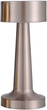 Retro Uppladdningsbar Bordslampa av Metall Dimmer Silver