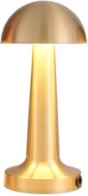 Retro Uppladdningsbar Bordslampa av Metall Dimmer Guld