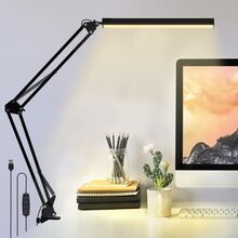 LED bordslampa, 10W Arkitekt bordslampa 3 Färgtemperatur 10 Ljusstyrka