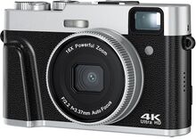 INF Digitalkamera 4K/48MP/16X Zoom/Autofokus/Sökare/Anti-Shake Svart