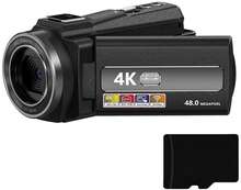 INF Videokamera 4K/48MP/16x zoom/IR mörkerseende/fjärrkontroll/32GB kort