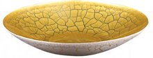 Nybro Glasbruk - Croco Fat Vit/guld, 65x300 mm