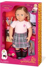 Our Generation Deluxe Poseable School Doll & Book Hally