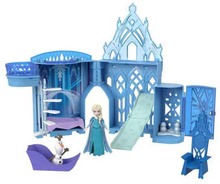 Disney Princess Elsa Docka Frozen Minis Castillo De Blå
