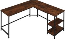Skrivbord Hamilton - Industriellt mörkt trä, rustikt