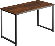 Skrivbord Flint - Industriellt mörkt trä, rustikt, 120 cm