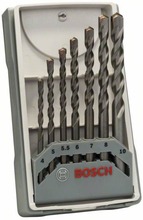 Bosch Accessories CYL-3 2607017083 Hårdmetall Betong-spiralborr set 7 delar 4 mm, 5 mm, 5.5 mm, 6 mm, 7 mm, 8 mm, 10 mm