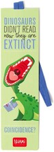 Bokmärke i papp med elastisk ögla Dino