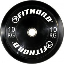 FitNord Viktskiva Bumper Black 10 kg