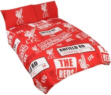 Liverpool FC Patch Single Duvet Cover och Pillow Case Set