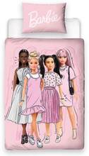 Barbie Vändbart påslakanset med figurer
