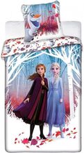Frozen 2 Leaves Sängkläder Set - Frozen Påslakan 140x200 Cm + Örngott 63x63 Cm Disney