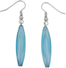 HOOK EARRINGS TURQUOISE TRANSPARENT