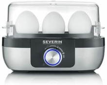 Severin EK 3163 Munakeitin BPA-vapaa, mittakupilla, munajakajalla Ruostumaton teräs, musta
