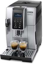 De’Longhi DINAMICA ECAM 350.35.SB, Espressomaskin, Kaffebönor, Malat kaffe, Inbyggd kvarn, 1450 W, Svart, Silver