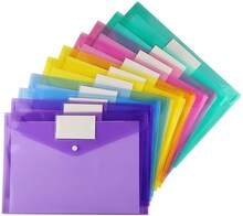 INF 20-pack A4 dokumentpåsar, filpåsar, förvaringspåsar med tryckknapp