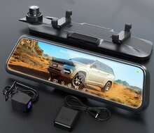 ThiEYE 4K Bil DVR Spegel Dash Cam Dubbel lins Pekskärm GPS Navigering Backkamera Full HD 1080P Bakifrån Drive Inspelare