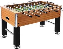 vidaXL Fotbollsbord stål 60 kg 140x74,5x87,5 cm ljusbrun och svart