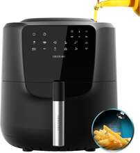 Cecotec 5.5 l digital air fryer with built-in oil spray and automatic/manual 7-level spraying. Advanced hot-air technology, 1550 W, multifunctional t