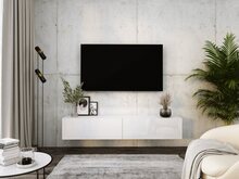 Hängande Tv-bänk - Modern design med push-to-open funktion. TV lowboard, tv-bräda, tv-skänk hängande