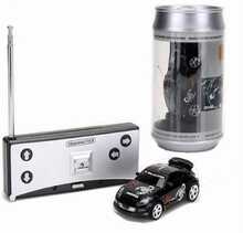 Coke Can Mini RC Car Radio Remote Control Micro Racing Car(Black)