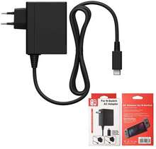 EU AC adapter till Nintendo Switch / lite / OLED dockningsstation