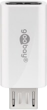 Goobay Micro-USB/USB-C™ USB OTG Hi-Speed-adapter för anslutning av laddkablar USB-C™ uttag > USB 2,0 mikro plugg (typ B)