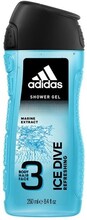 adidas Adipure Ice Dive Shower Gel 250ml
