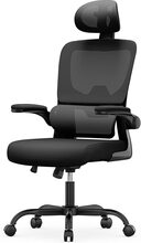 Kontorsbordsstol med justerbart nackstöd och svankstöd Executive Swivel Chair för hem och kontor
