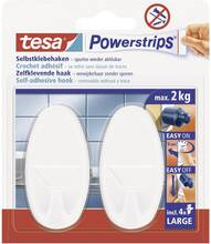 Powerstrips® Krok large oval, Vit POWERSTRIPS® tesa Innehåll: 2 st