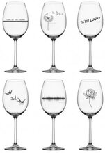 DON'T STOP THE MUSIC WINE GLASS 46CL 6-PACK - KOSTA BODA