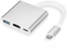 Macbook USB-C Adapter - Thunderbolt 3 - USB 3.0 & HDMI