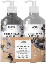 I Love Naturals Tonka Bean & Myrrh Hand Care Duo 2 x 500ml
