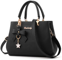 Handväskor med stor kapacitet för kvinnor Bowknot Läder Axelväska Mode Crossbody Messenger Väskor