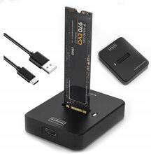 M2 NVME/SATA SSD-adapter M.2-kapsling USB-C 10 GB/s Zenwire