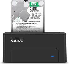 Maiwo K308C USB C 3.2 Gen2 10Gbps Dockningsstation för 1st 2,5 3,5 SATA HDD SSD upp till 14TB med stöd för UASP, Stöd för SATAIII 6Gbps