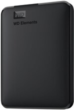 WD Elements Portable Extern 2TB Hårddisk – USB 3.0 – Svart
